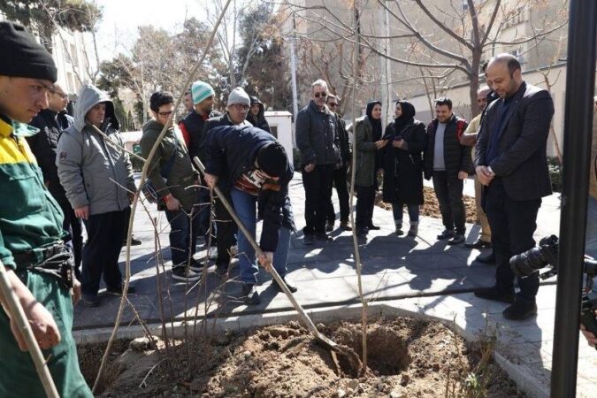 درختکاری با حضور کودکان کمتوان ذهنی تحت پوشش مؤسسه توانبخشی ولیعصر (عج) درختکاری با حضور کودکان کمتوان ذهنی تحت پوشش مؤسسه توانبخشی ولیعصر (عج)