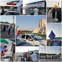 برپایی ایستگاه فرهنگی با مضمون پویش یک ملت، یک پرچم در میدان آزادی