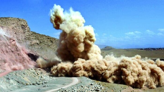 انفجار برنامه ریزی شده در منطقه ویژه اقتصادی صنایع معدنی و فلزی خلیج فارس