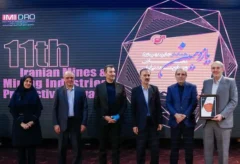 گروه فولاد مبارکه موفق به کسب عنوان پروژه برتر بهبود بهره‌وری معادن و صنایع معدنی ایران شد