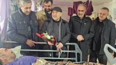عیادت مدیرعامل سازمان منطقه آزاد ماکو و نماینده مردم ماکو، شوط و پلدشت از مجروحان حملات اخیر