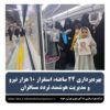 بهره برداری ۲۴ ساعته, استقرار۱۰ هزار نیرو ومدیریت هوشمند تردد مسافران