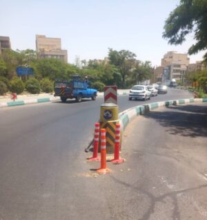 نصب تجهیزات ترافیکی و ارتقای ایمنی معابر شمال شرق شهر